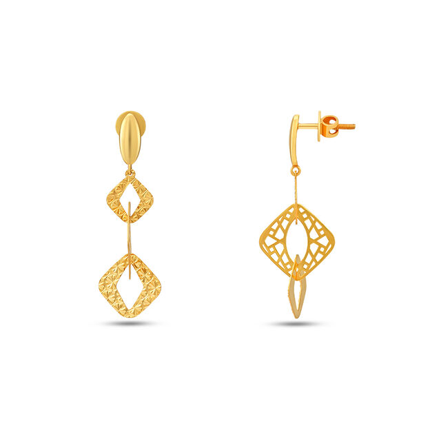 Tanishq 22 KT Gold Earrings for Women 2