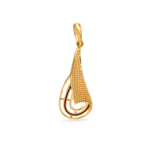 Tanishq 22KT Gold Pendant for Women 
