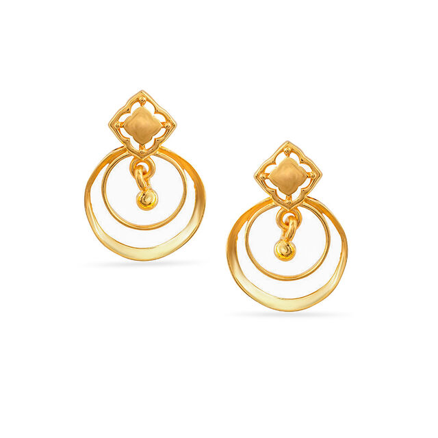 Tanishq 22KT  Gold Earrings  for Women 