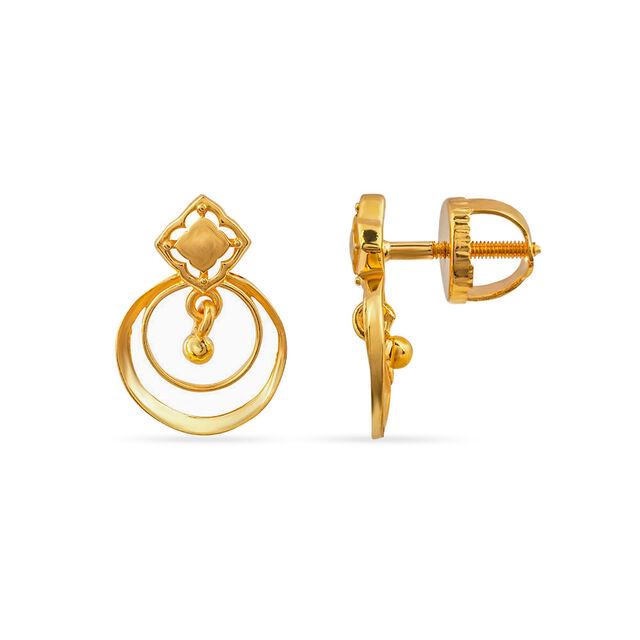 Tanishq 22KT  Gold Earrings  for Women 2