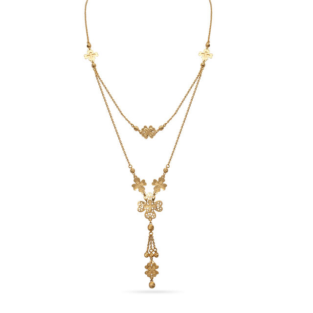 Tanishq 22KT Gold Necklace Set for Women 2