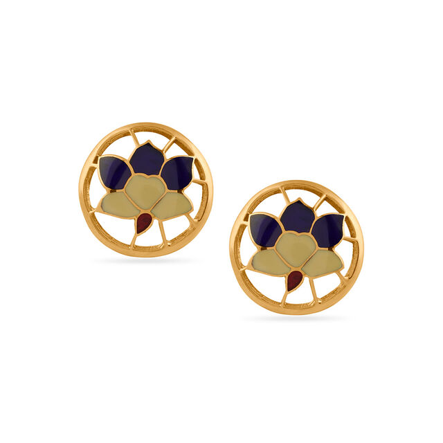 Tanishq 22KT Gold Earrings for Women 