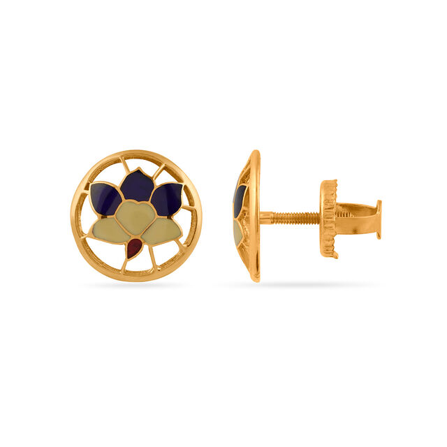 Tanishq 22KT Gold Earrings for Women 2