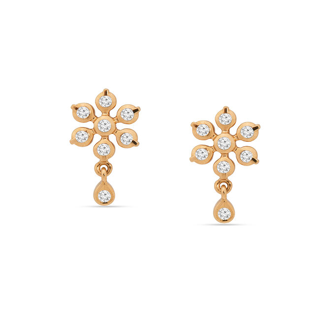 Tanishq 22KT Diamond Earrings for Women 