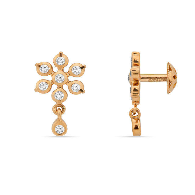 Tanishq 22KT Diamond Earrings for Women 3