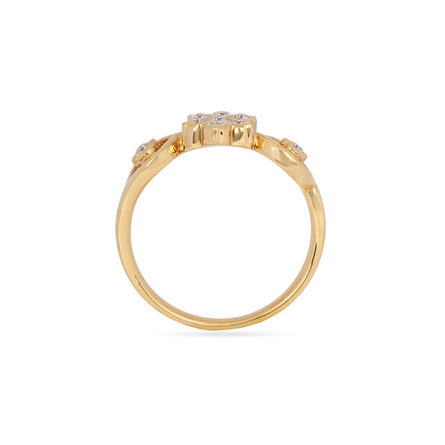 Tanishq 22KT Diamond Finger Ring for Women 4