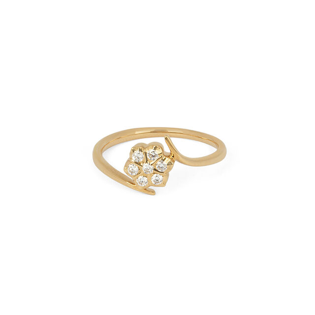 Tanishq 22KT Diamond Finger Ring for Women 2