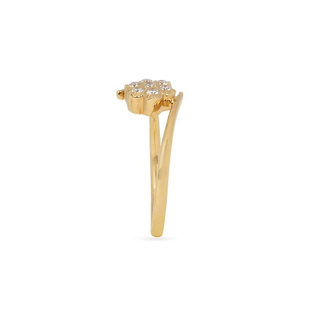 Tanishq 22KT Diamond Finger Ring for Women 3