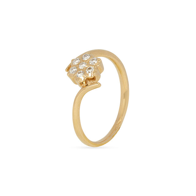 Tanishq 22KT Diamond Finger Ring for Women 4