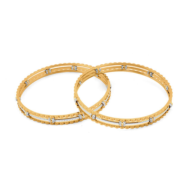 Tanishq 22KT Gold Bangle for Women 