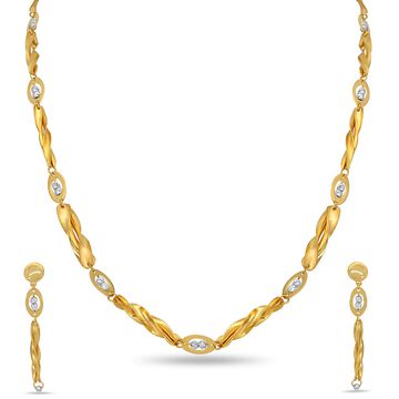Tanishq 22KT Gold Necklace Set for Women