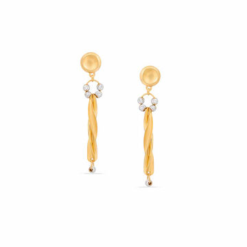 Tanishq 22KT Gold Drop Earrings for Women