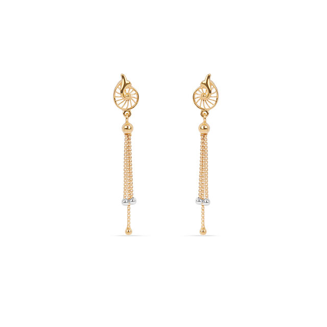 Tanishq 22KT Gold Earrings for Women 