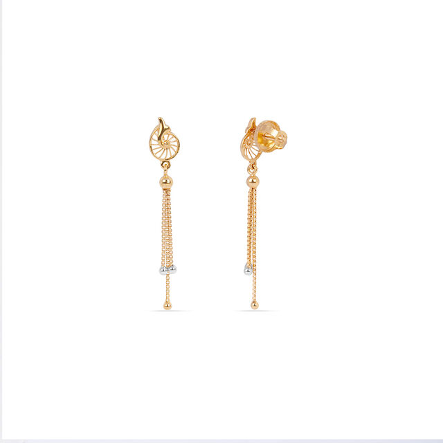 Tanishq 22KT Gold Earrings for Women 2