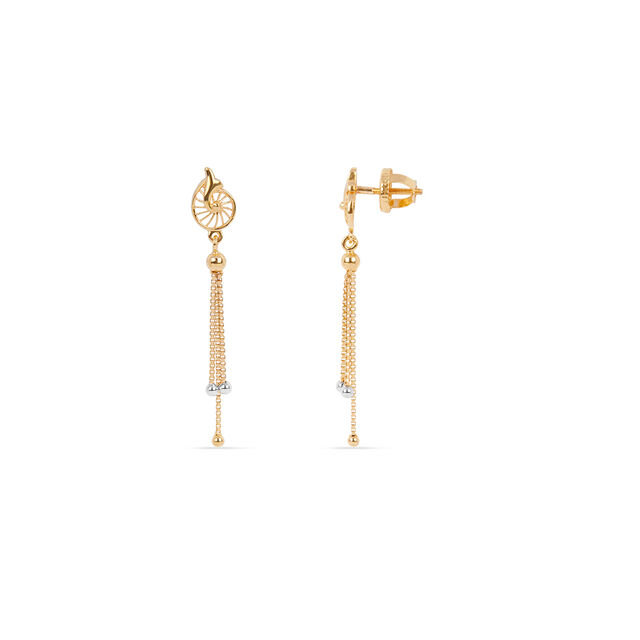 Tanishq 22KT Gold Earrings for Women 4