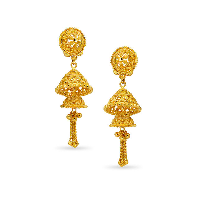 Tanishq 22KT  Gold Earrings  for Women