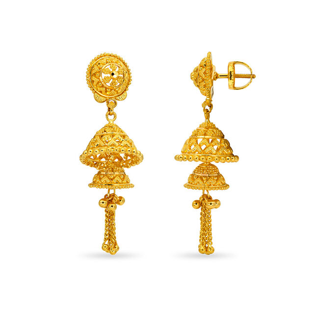Tanishq 22KT  Gold Earrings  for Women