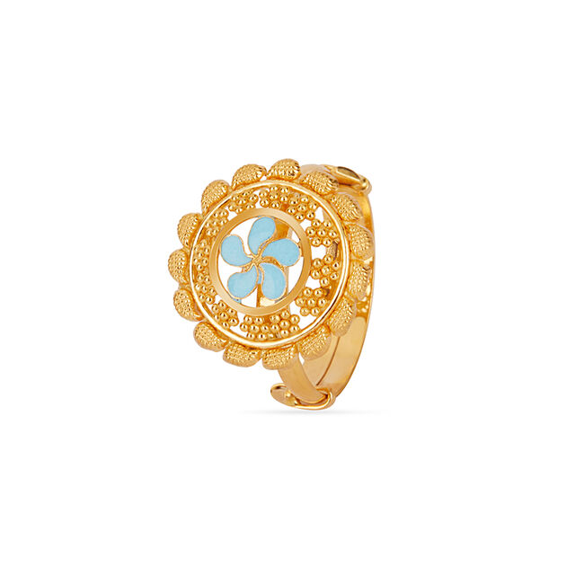 Tanishq 22KT Gold Finger Ring for Women