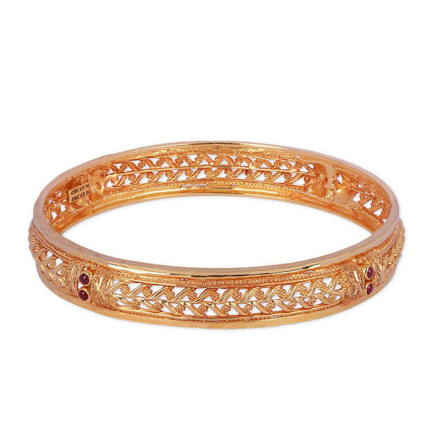 Tanishq 22KT Synthetic Stones Bangle for Women 