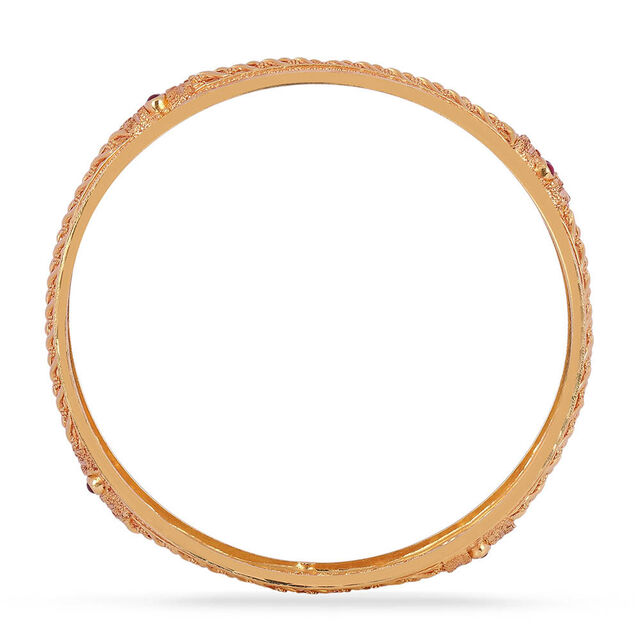 Tanishq 22KT Synthetic Stones Bangle for Women 3