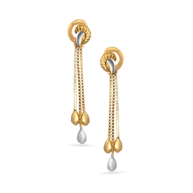 Tanishq 22KT  Gold Earrings  for Women 