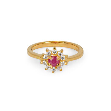 Ruby Halo Ring