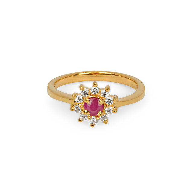 Ruby Halo Ring 