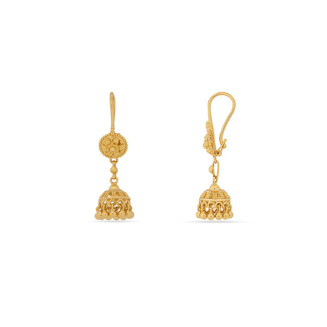 Tanishq 22KT Gold Earrings for Women 2