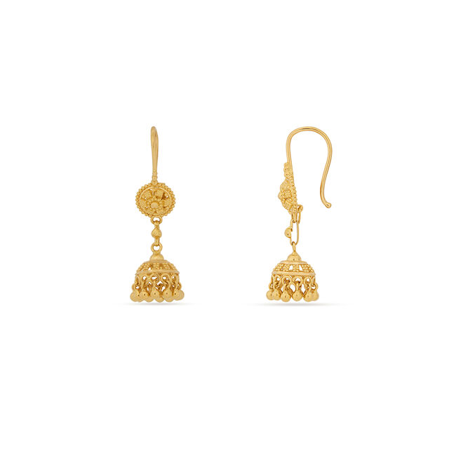 Tanishq 22KT Gold Earrings for Women 4
