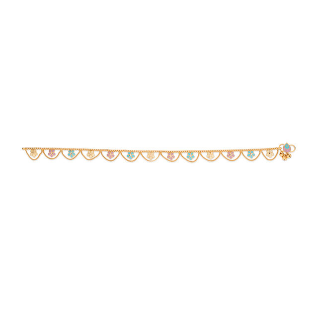 Tanishq 22KT Gold Anklet for Women 2