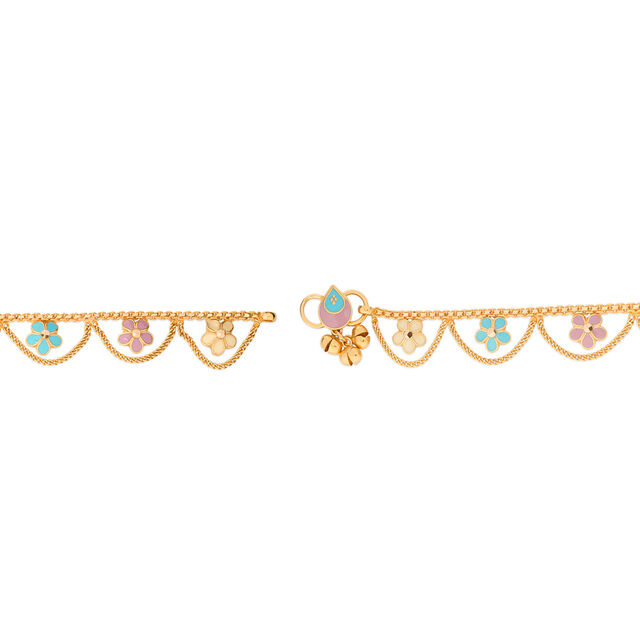 Tanishq 22KT Gold Anklet for Women 4