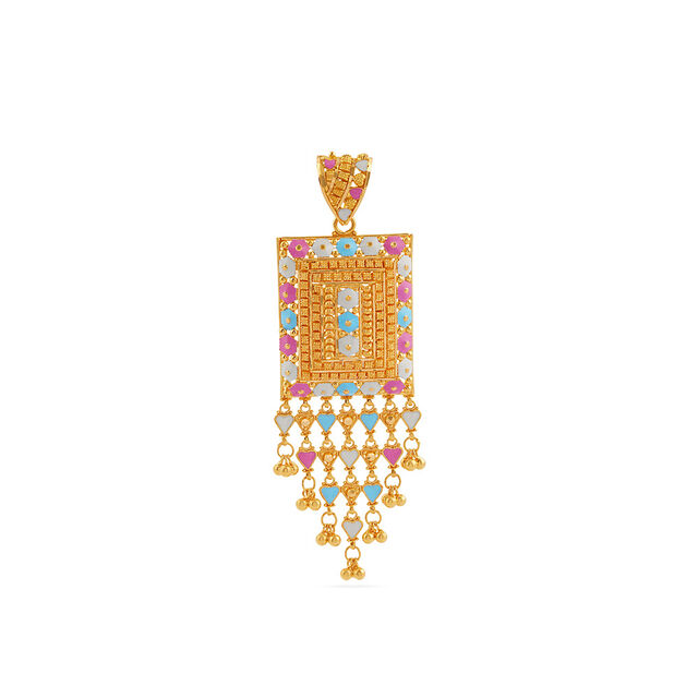 Tanishq 22KT Gold Pendant for Women