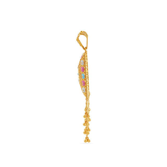 Tanishq 22KT Gold Pendant for Women