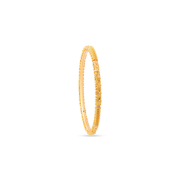 Gold Embroidery Bangle 