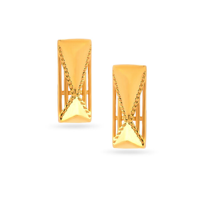 Tanishq 22 KT Gold Earrings for Women 