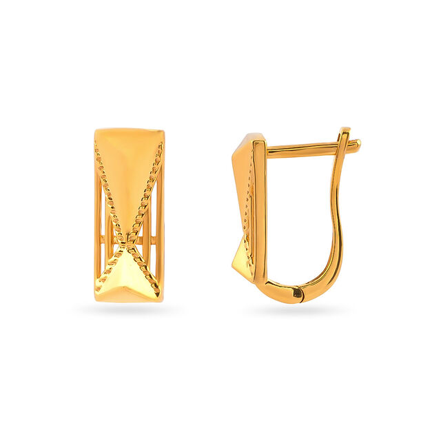 Tanishq 22 KT Gold Earrings for Women 2