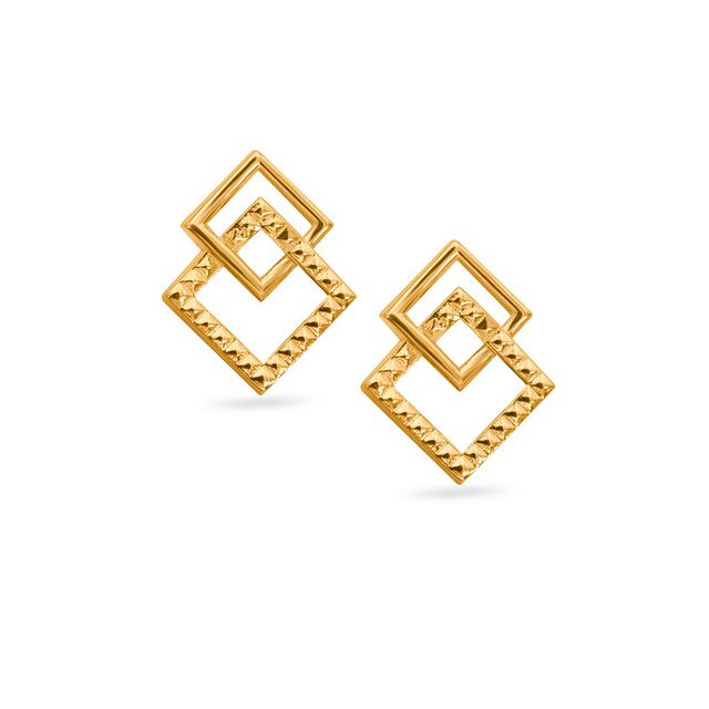 Tanishq 22KT Gold Earrings for Women 