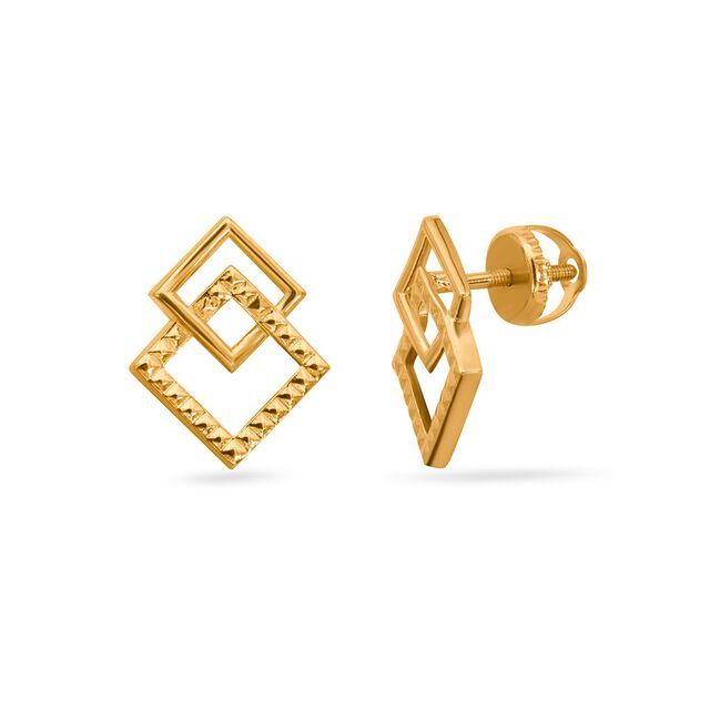 Tanishq 22KT Gold Earrings for Women 2
