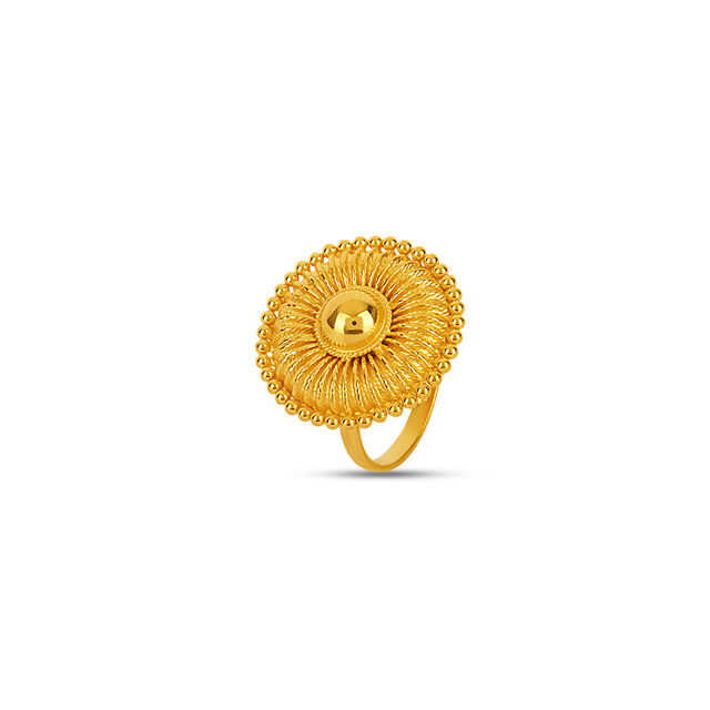 Tanishq 22KT Gold Finger Ring for Women