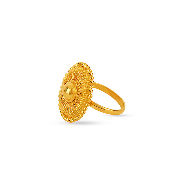 Tanishq 22KT Gold Finger Ring for Women