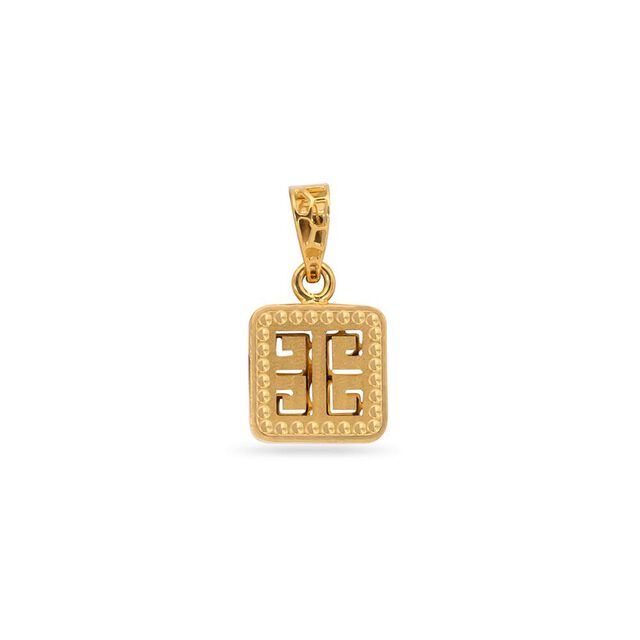 Geometric Grace Gold Pendant