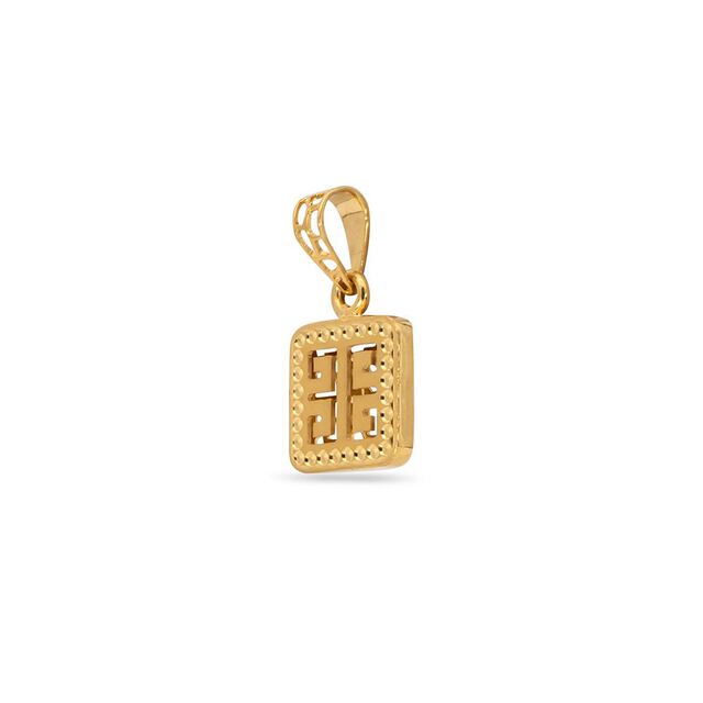 Geometric Grace Gold Pendant