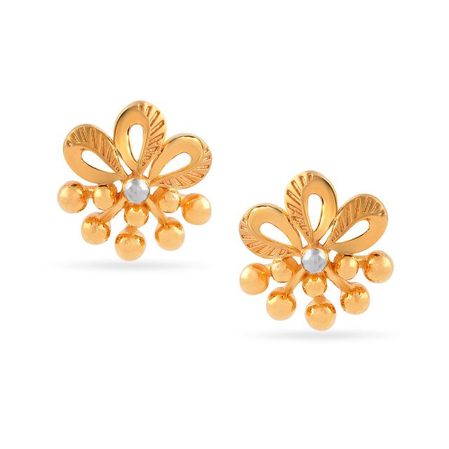 Tanishq 22KT Gold Earrings for Women 