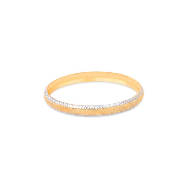 Classic Gold Textured Bangle 2