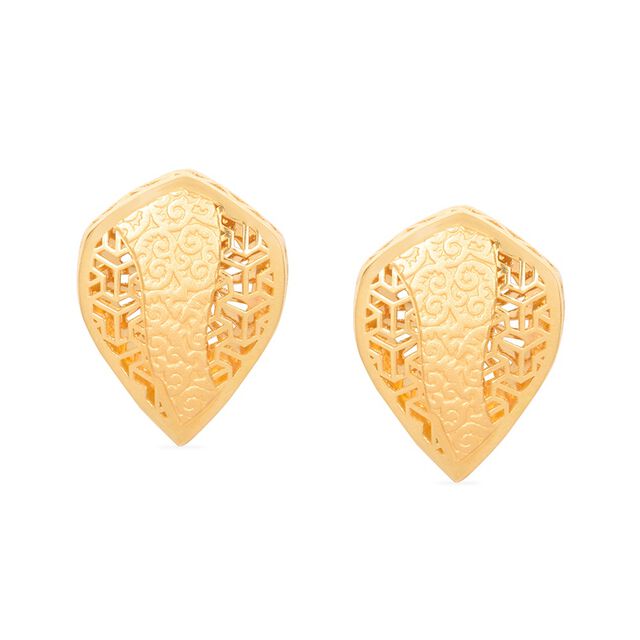 Tanishq 22KT Gold Pendant With Earring for Women 5