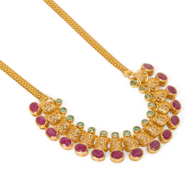 Tanishq 22KT  Gold Necklace Set  for Women 3