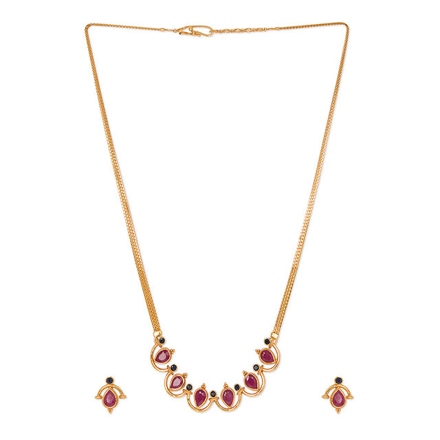 Tanishq 22KT  Gold Necklace Set  for Women 2