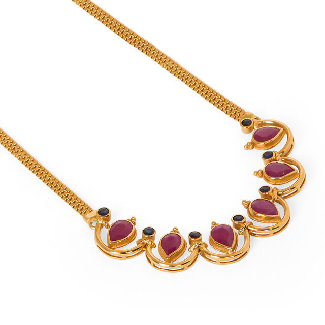 Tanishq 22KT  Gold Necklace Set  for Women 4