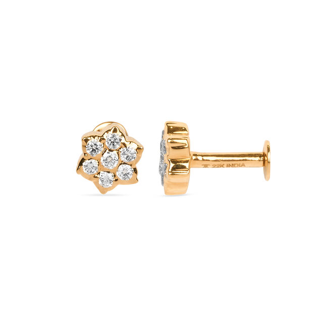 Tanishq 22KT Diamond Nose Pin
