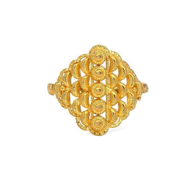 Tanishq 22KT Gold Finger Ring for Women